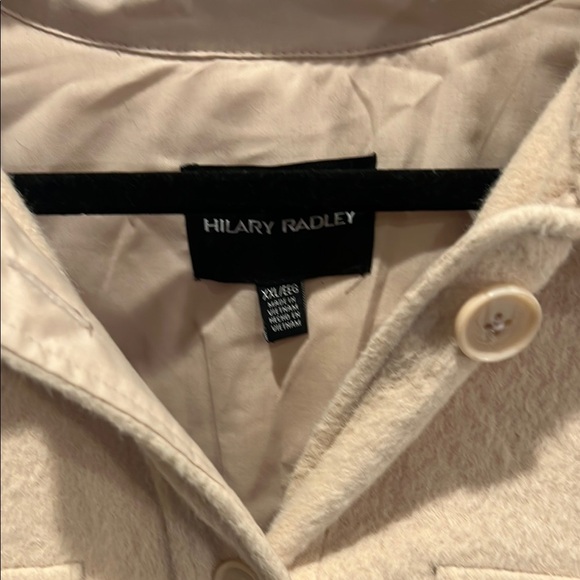 Hilary Radley Cream Button-Up shacket - Picture 2 of 3